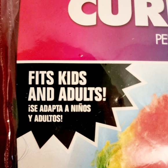 NWT Curly Rainbow Clown Wig Halloween Costume Accessory Cosplay Oone Size New - Picture 3 of 5